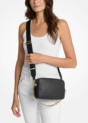 michael kors bryant medium pebbled leather camera crossbody bag