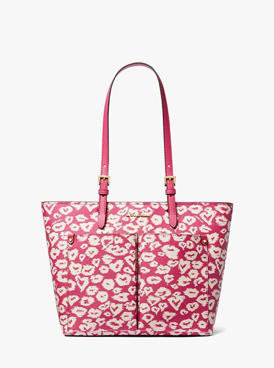 حقيبة حمل متوسطة الحجم بطباعة حيوانية michael kors حقيبة حمل متوسطة الحجم بطباعة حيوانية