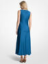 michael kors satin midi dress