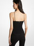 michael kors chain trim stretch viscose blend tank top