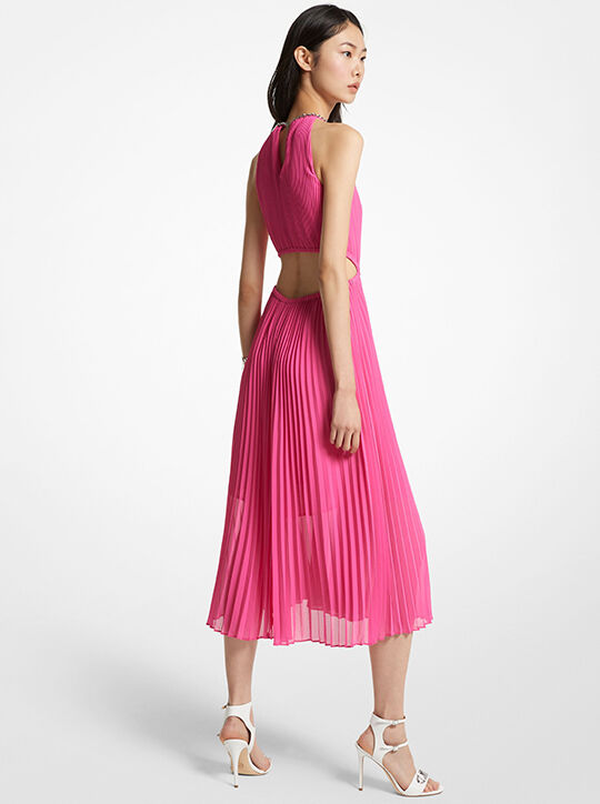 فستان جورجيت بطيات michael kors فستان جورجيت بطيات