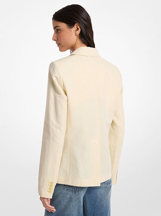 Linen and Cotton Patch Pocket Blazer michael kors linen and cotton patch pocket blazer