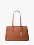 michael kors laila medium leather tote bag