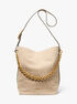 michael kors nolita large suede bucket tote bag