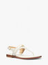 michael kors mandy signature logo t strap sandal