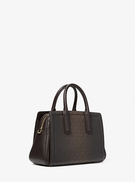 michael kors laila small signature logo satchel
