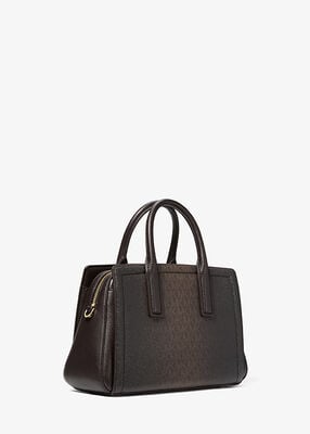 Laila Small Signature Logo Satchel michael kors laila small signature logo satchel