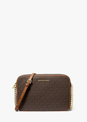 michael kors حقيبة كروس جيت سيت كبيرة بشعار الماركة