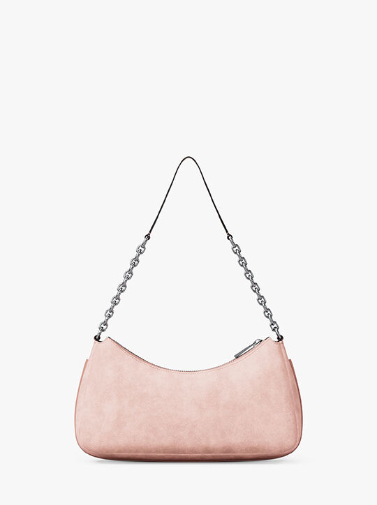 michael kors حقيبة نوليتا متوسطة الحجم من جلد النوبوك مع سلسلة