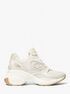 michael kors zuma leather and nylon trainer