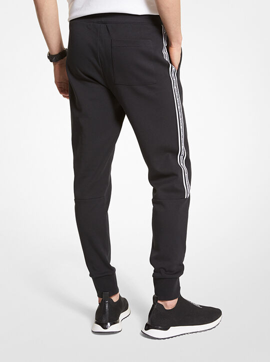 michael kors logo tape cotton blend joggers