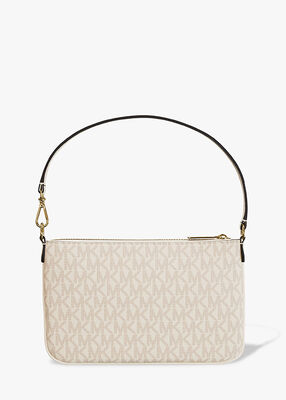 michael kors jet set small signature logo convertible wristlet