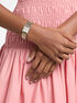 michael kors micro georgie two tone watch