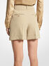 michael kors wool gabardine pleated cuff shorts