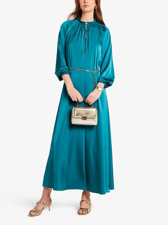 michael kors حقيبة كروسبودي تريبيكا قابلة للتحويل، صغيرة جدًا، بشعار معدني مميز