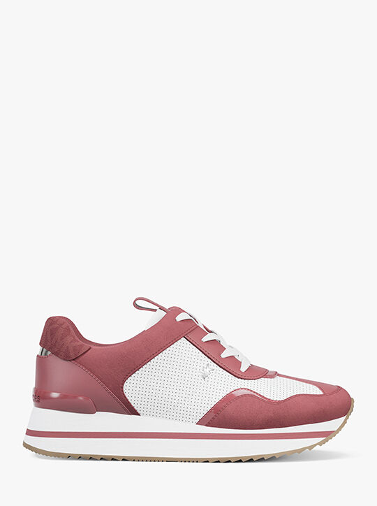 michael kors raina mixed media trainer