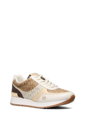michael kors andi color block signature logo trainer