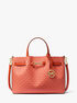 michael kors carson medium signature logo satchel