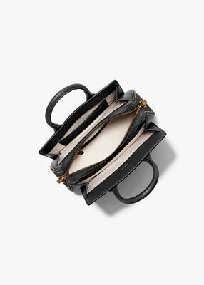 michael kors حقيبة ليلى الصغيرة الجلدية المرصعة