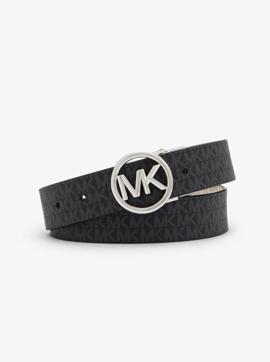 michael kors reversible signature logo belt