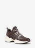 michael kors bowie tk and logo jacquard trainer
