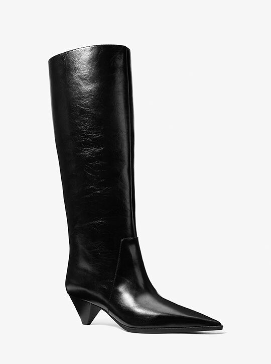 michael kors jayla crinkled leather boot