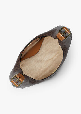 michael kors nolita large signature logo shoulder bag