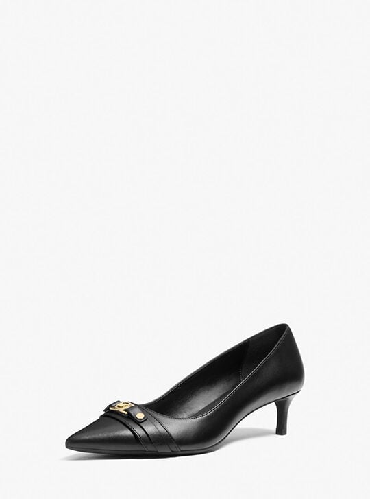Mandy Flex Leather Pump, BLACK | Michael Kors KSA