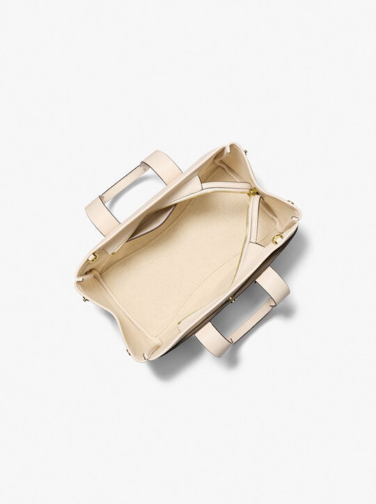 michael kors حقيبة رومي الصغيرة المصنوعة من الجلد المحبب