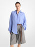 michael kors silk georgette oversized shirt