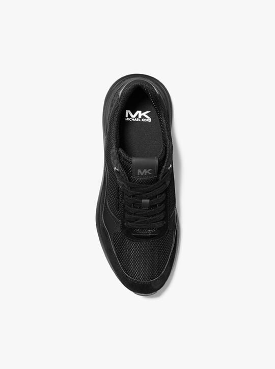 michael kors trevor mixed media trainer