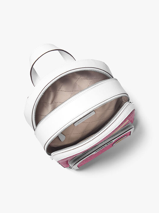 michael kors jaycee medium embellished signature logo backpack