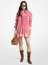Oversized Garment-Dyed Denim Jacket michael kors oversized garment dyed denim jacket