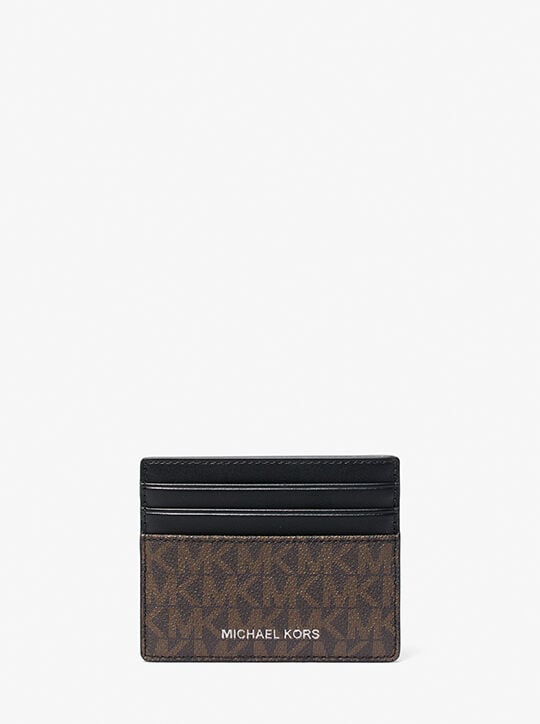 Greyson Logo Tall Card Case michael kors greyson logo tall card case
