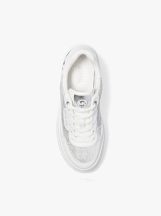 michael kors hayes embellished leather sneaker