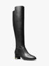michael kors june flex leather riding boot