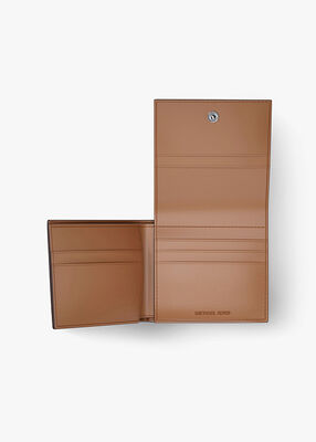 michael kors hudson pebbled leather wallet