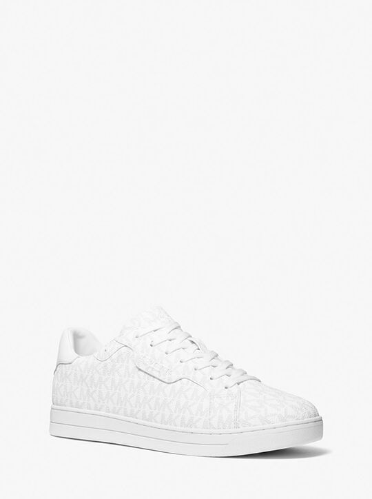 michael kors keating signature logo sneaker