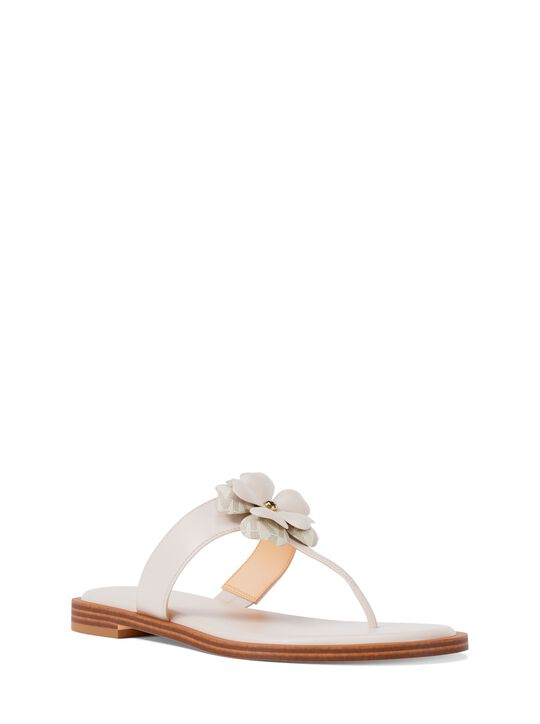 Callie Embellished Signature Logo Trim Thong Sandal michael kors callie embellished signature logo trim thong sandal