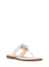 Callie Embellished Signature Logo Trim Thong Sandal michael kors callie embellished signature logo trim thong sandal