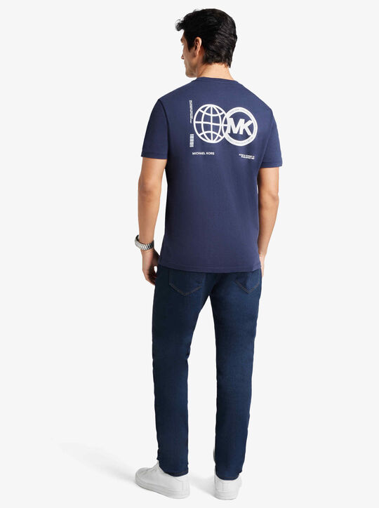 michael kors logo graphic cotton t shirt