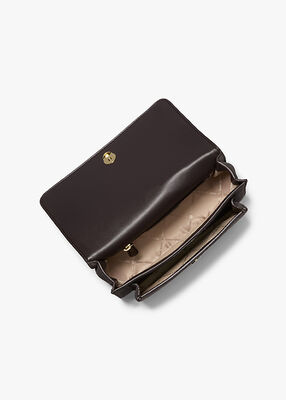 michael kors claire large suede shoulder bag