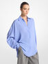 michael kors silk georgette oversized shirt