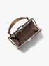 michael kors simone crocodile embossed leather satchel