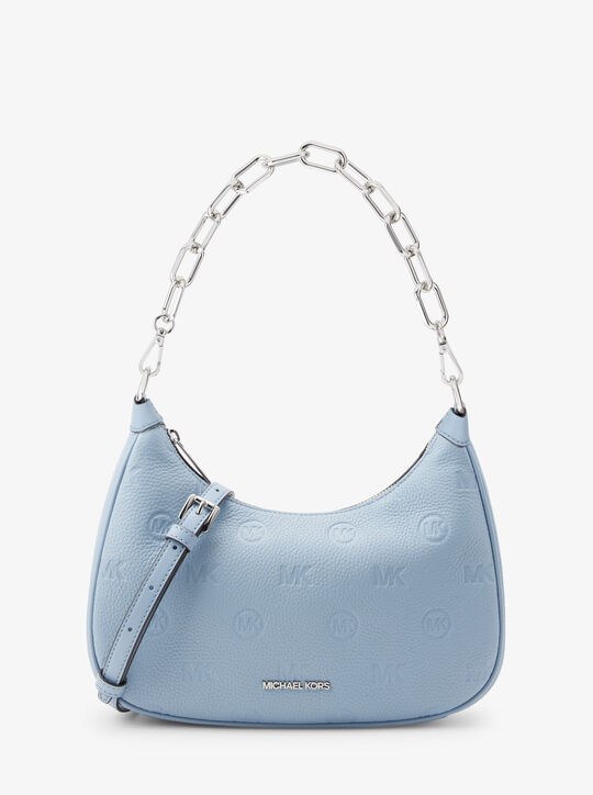 Cora Large Logo Embossed Leather Shoulder Bag | Michael Kors  