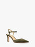 michael kors amara suede slingback pump