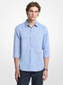 michael kors classic fit printed cotton blend dobby shirt
