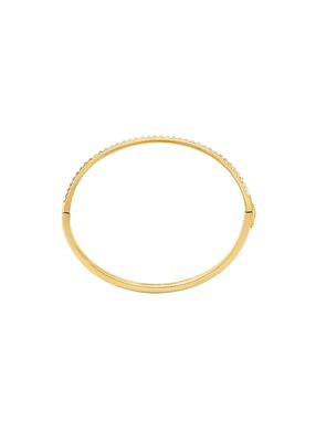 michael kors pav  two tone fluted bangle