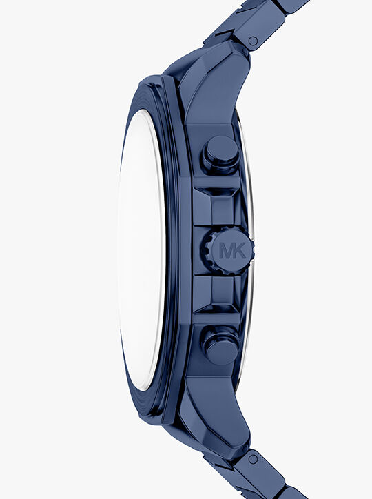 ساعة مايكل كورس بريسكوت كرونوغراف من الفولاذ المقاوم للصدأ الأزرق michael kors ساعة مايكل كورس بريسكوت كرونوغراف من الفولاذ المقاوم للصدأ الأزرق