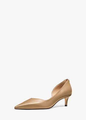 michael kors elyse leather pump